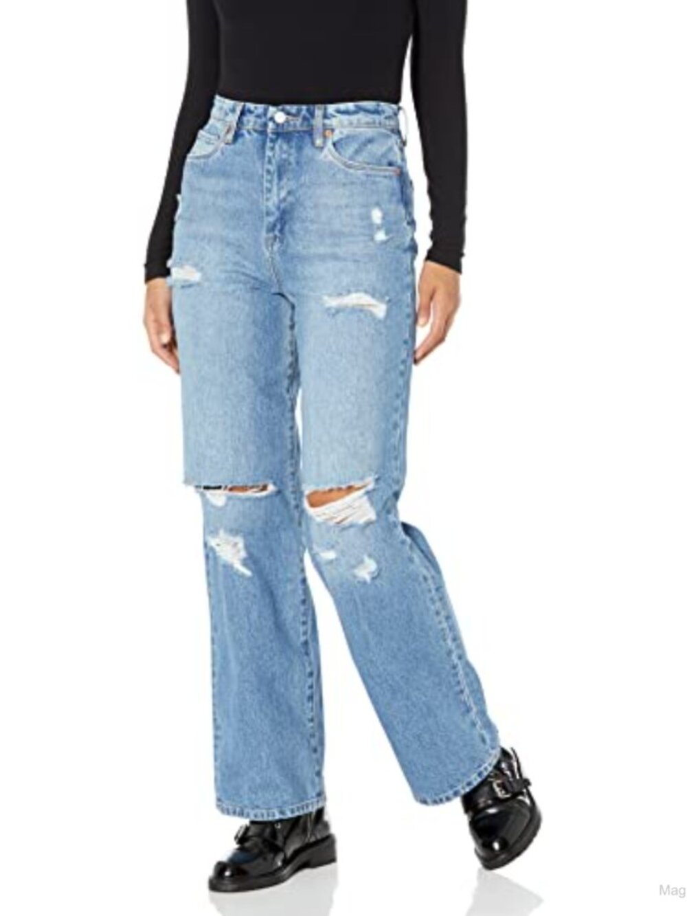 Long Slim Straight Denim Jeans High Rise Ankle Length Comfortable Stylish